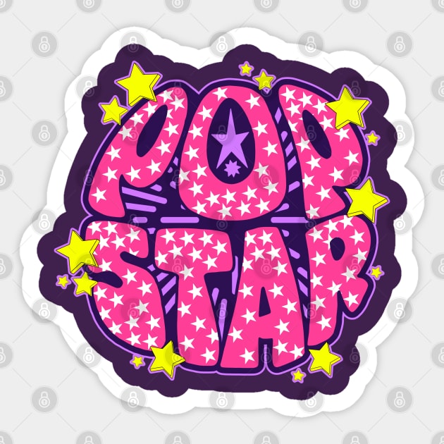 Pop Star Sticker by darklordpug